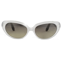 Oscar De La Renta Women Sunglasses Sandalwood Oval Ivory and Grey Lenses - ODLR43C8SUN - WatchPilot