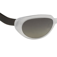 Oscar De La Renta Women Sunglasses Sandalwood Oval Ivory and Grey Lenses - ODLR43C8SUN - WatchPilot