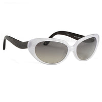 Oscar De La Renta Women Sunglasses Sandalwood Oval Ivory and Grey Lenses - ODLR43C8SUN - WatchPilot