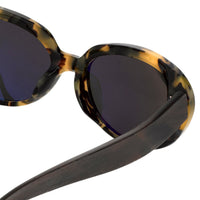 Oscar De La Renta Women Sunglasses Sandalwood Oval Tortoise and Dark Grey Lenses Category 3 - ODLR43C7SUN - WatchPilot