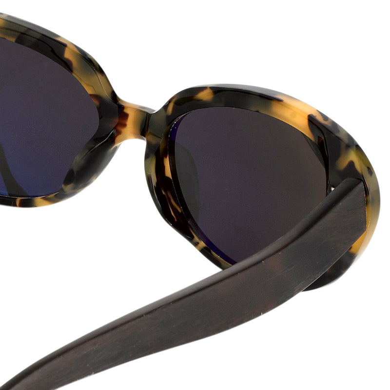 Oscar De La Renta Women Sunglasses Sandalwood Oval Tortoise and Dark Grey Lenses Category 3 - ODLR43C7SUN - WatchPilot