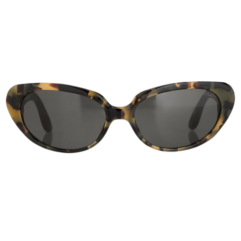 Oscar De La Renta Women Sunglasses Sandalwood Oval Tortoise and Dark Grey Lenses Category 3 - ODLR43C7SUN - WatchPilot