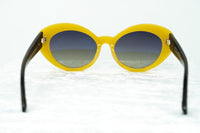 Oscar De La Renta Women Sunglasses Sandalwood Oval Yellow and Grey Lenses - ODLR26C4SUN - WatchPilot