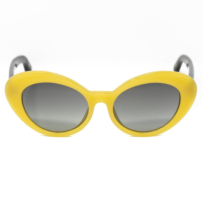 Oscar De La Renta Women Sunglasses Sandalwood Oval Yellow and Grey Lenses - ODLR26C4SUN - WatchPilot