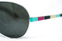 Oscar De La Renta Women Sunglasses Silver Multicoloured Enamel with Dark Grey Lenses Category 3 - ODLR44C6SUN - WatchPilot