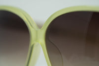 Oscar De La Renta Women Sunglasses with Oversized Green Enamel Arms and Brown Gradient Lenses - ODLR21C7SUN - WatchPilot