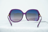 Oscar De La Renta Women Sunglasses with Oversized Purple Enamel Arms and Grey Gradient Lenses - ODLR22C2SUN - WatchPilot