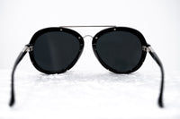 Phillip Lim Sunglasses Black and Silver Aviator with Bang Bang Black Lenses Category 4 - PL170C7SUN - WatchPilot