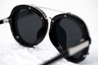 Phillip Lim Sunglasses Black and Silver Aviator with Bang Bang Black Lenses Category 4 - PL170C7SUN - WatchPilot