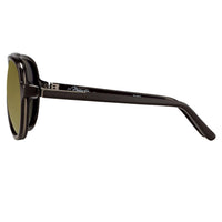 Phillip Lim Sunglasses Brown Gunmetal and Bronze Mirror Lenses Category 3 - PL16C20SUN - WatchPilot