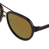 Phillip Lim Sunglasses Brown Gunmetal and Bronze Mirror Lenses Category 3 - PL16C20SUN - WatchPilot