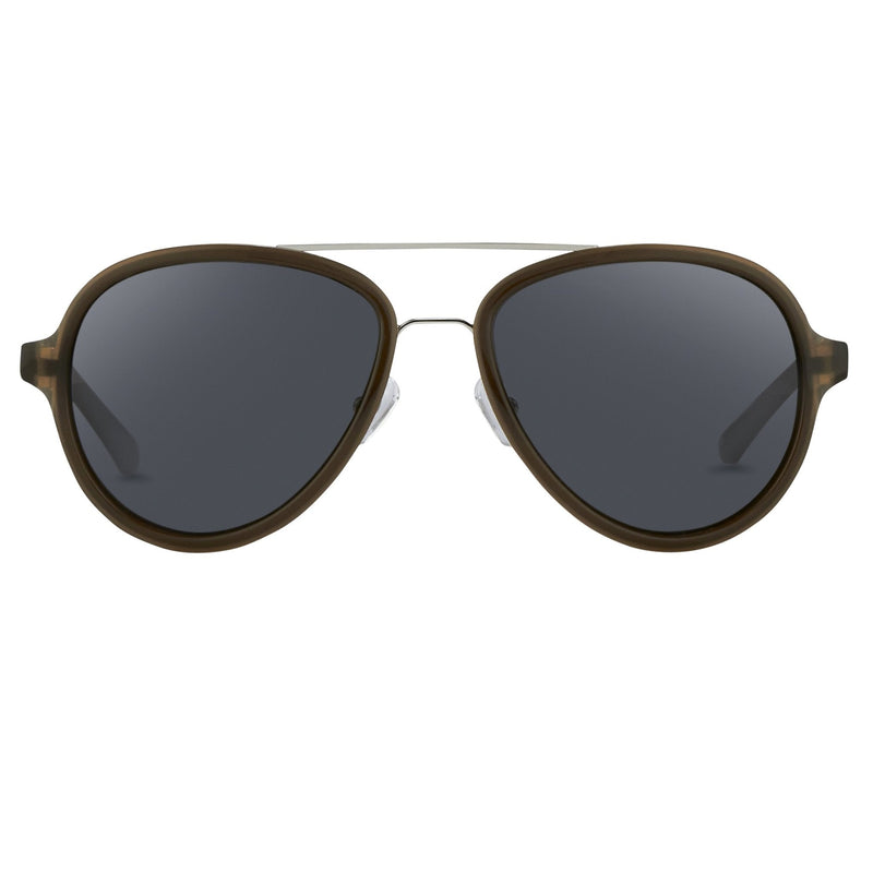 Phillip Lim Sunglasses Brown Silver and Fog Green Lenses Category 3 - PL16C32SUN - WatchPilot