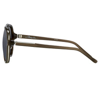 Phillip Lim Sunglasses Brown Silver and Fog Green Lenses Category 3 - PL16C32SUN - WatchPilot