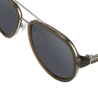 Phillip Lim Sunglasses Brown Silver and Fog Green Lenses Category 3 - PL16C32SUN - WatchPilot