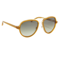 Phillip Lim Sunglasses Brown Silver and Green Lenses - PL16C4SUN - WatchPilot