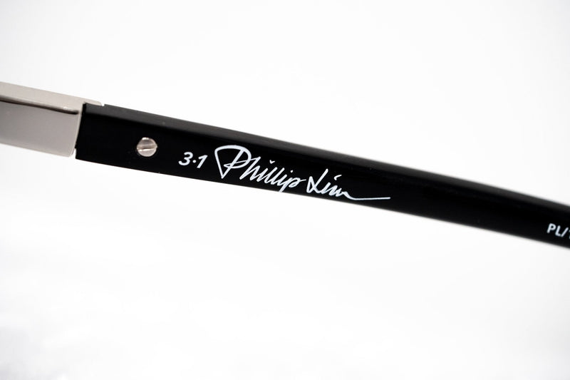 Phillip Lim Sunglasses Brushed Black and Nickel Aviator with Red Mirror Lenses Category 2 - PL170C6SUN - WatchPilot