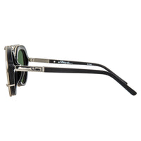 Phillip Lim Sunglasses Brushed Black and Nickel Aviator with Red Mirror Lenses Category 2 - PL170C6SUN - WatchPilot