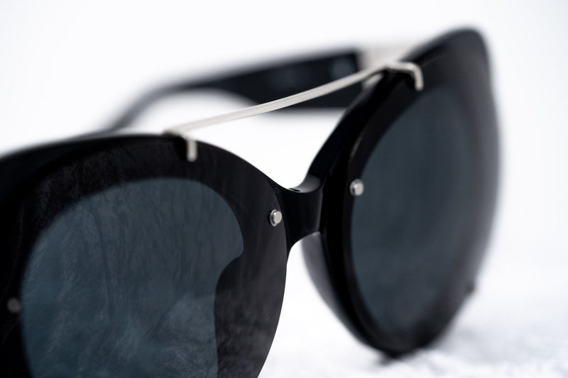 Phillip Lim Sunglasses Cat Eye Female Black CAT4 Dark Tint Bang Bang Black Lenses - PL167C1SUN - WatchPilot