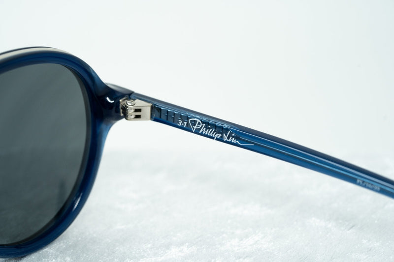 Phillip Lim Sunglasses Deep Blue Silver and Green Lenses Category 3 - PL16C29SUN - WatchPilot