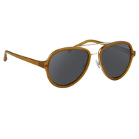 Phillip Lim Sunglasses Honey Silver and Fog Green Lenses Category 3 - PL16C30SUN - WatchPilot