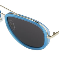 Phillip Lim Sunglasses Men's Aviator Turquoise Nickel with Dark Grey Lenses Category 3 - PL139C6SUN - WatchPilot