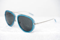 Phillip Lim Sunglasses Men's Aviator Turquoise Nickel with Dark Grey Lenses Category 3 - PL139C6SUN - WatchPilot