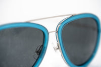 Phillip Lim Sunglasses Men's Aviator Turquoise Nickel with Dark Grey Lenses Category 3 - PL139C6SUN - WatchPilot