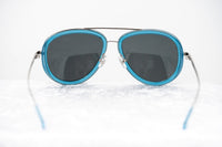 Phillip Lim Sunglasses Men's Aviator Turquoise Nickel with Dark Grey Lenses Category 3 - PL139C6SUN - WatchPilot