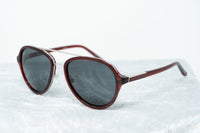 Phillip Lim Sunglasses Merlot Silver and Green Lenses Category 3 - PL16C31SUN - WatchPilot