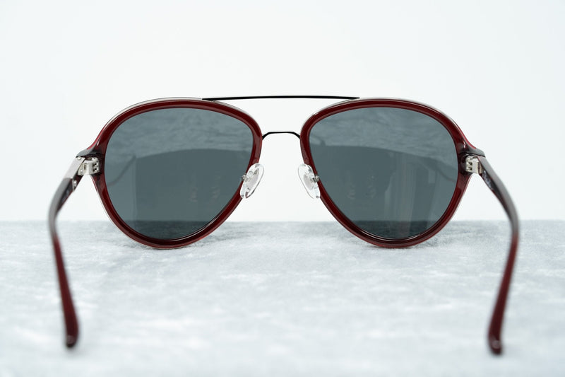 Phillip Lim Sunglasses Merlot Silver and Green Lenses Category 3 - PL16C31SUN - WatchPilot