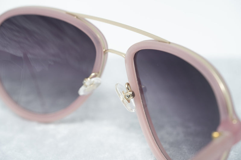 Phillip Lim Sunglasses Pink Brushed Gold and Grey Graduated Lenses Category 3 - PL16C15SUN - WatchPilot