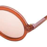 Phillip Lim Sunglasses Round Rose and Pink Nickel with Pink Tinted Lenses Category 1 - PL11C32SUN - WatchPilot