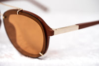 Phillip Lim Sunglasses Unisex Rust and Light Gold Aviator with Rust Mirror Lenses Category 3 - PL162C13SUN - WatchPilot