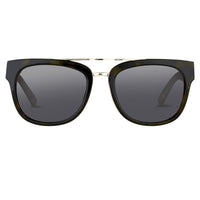 Phillip Lim Sunglasses with Rectangular Tortoiseshell Silver and Fog Green Lenses Category 3 - PL144C6SUN - WatchPilot