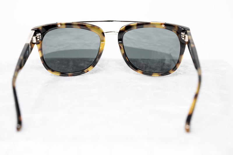 Phillip Lim Sunglasses with Rectangular Tortoiseshell Silver and Fog Green Lenses Category 3 - PL144C6SUN - WatchPilot