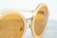 Phillip Lim Sunglasses with Round Apricot Brushed Gold and Dark Brown Lenses - PL11C15SUN - WatchPilot