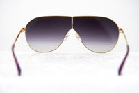 Phillip Lim Sunglasses Women's Shield Shape Clear Purple and Gold CAT3 Purple Graduated Lenses PL171C11SUN - WatchPilot