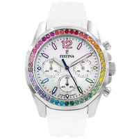 Festina Chrono Rainbow Ladies White Watch F20610/2