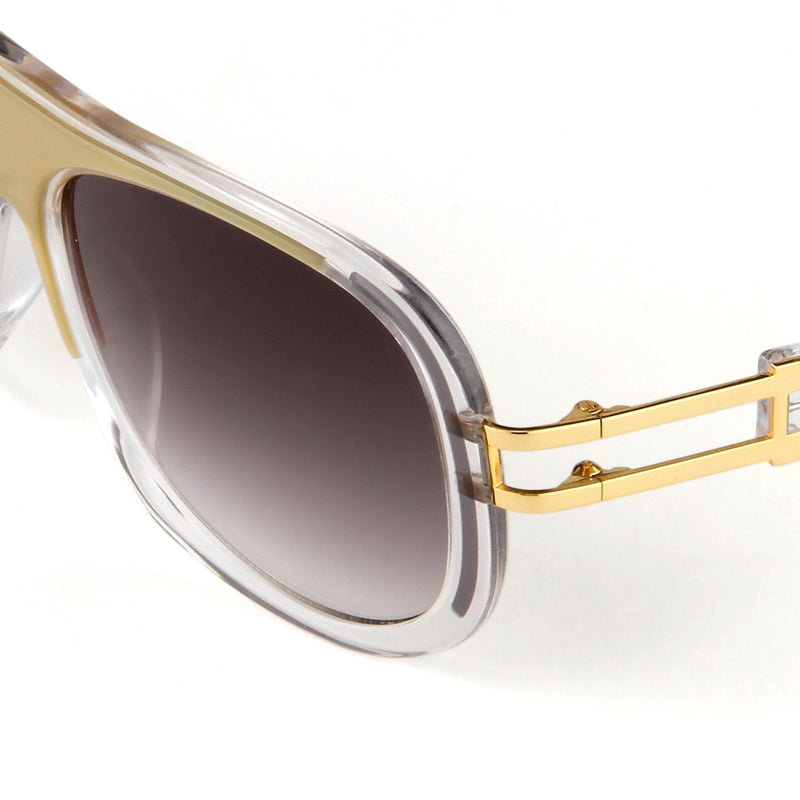 Prabal Gurung Sunglasses Female Aviator Olive and Clear Acetate CAT3 Grey Lenses PG10C1SUN - WatchPilot