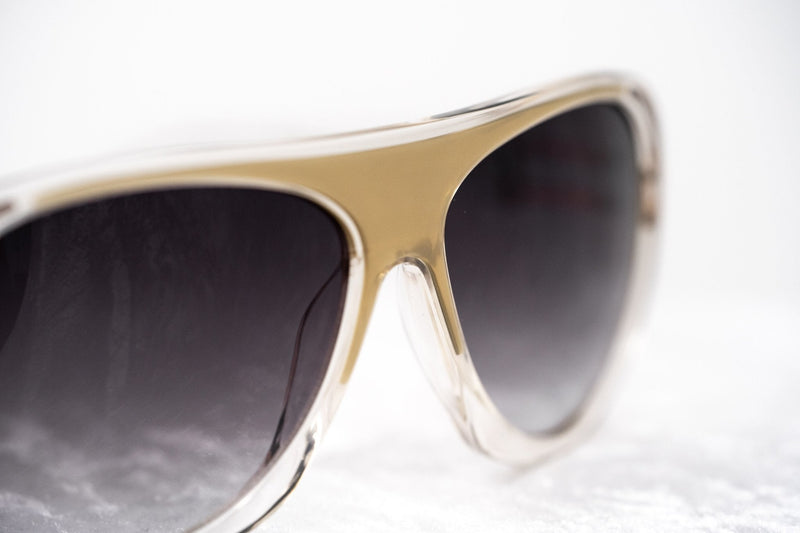 Prabal Gurung Sunglasses Female Aviator Olive and Clear Acetate CAT3 Grey Lenses PG10C1SUN - WatchPilot