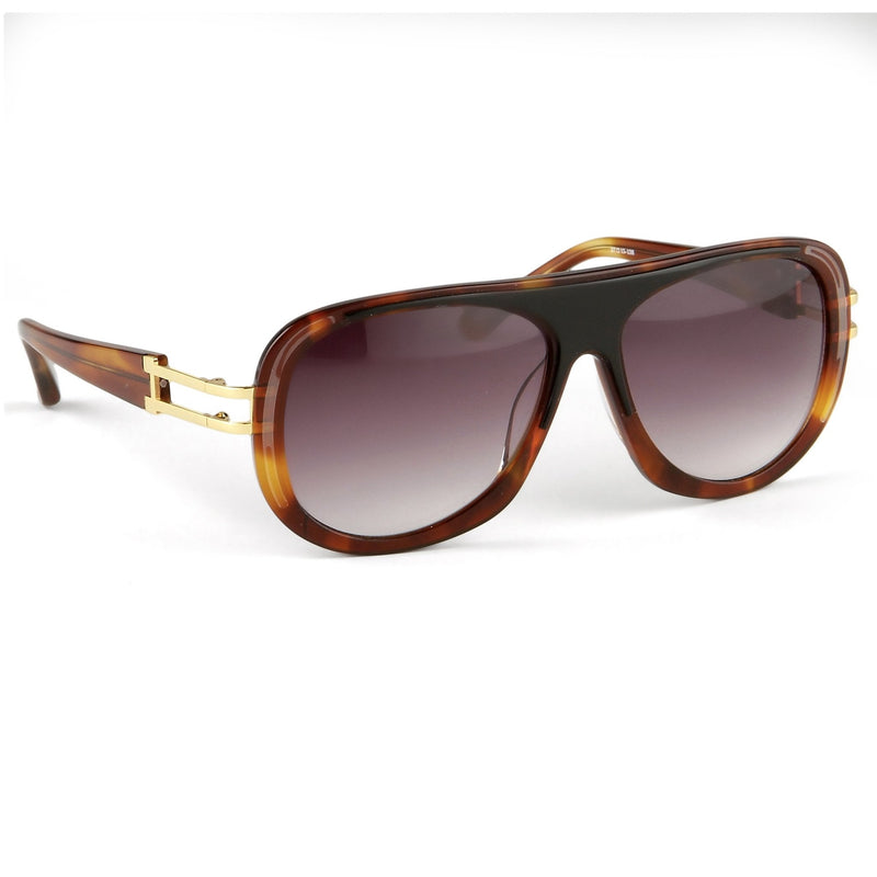 Prabal Gurung Sunglasses Female Aviator Tortoise Shell Acetate CAT3 Grey Lenses PG10C3SUN - WatchPilot