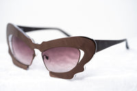 Prabal Gurung Sunglasses Female Cat Eye Chocolate Bronze Category 2 Red Gradient Lenses PG1C12SUN - WatchPilot