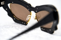 Prabal Gurung Sunglasses Female Cat Eye Gold CAT2 Gold Mirror Lenses PG1C9SUN - WatchPilot