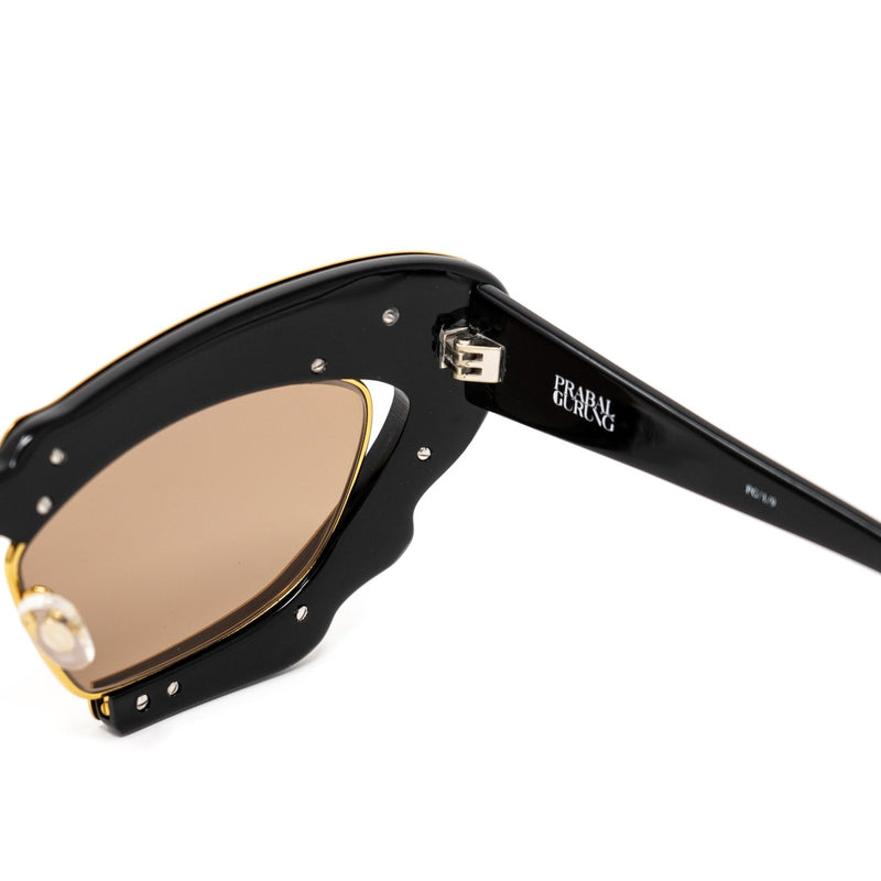 Prabal Gurung Sunglasses Female Cat Eye Gold CAT2 Gold Mirror Lenses PG1C9SUN - WatchPilot