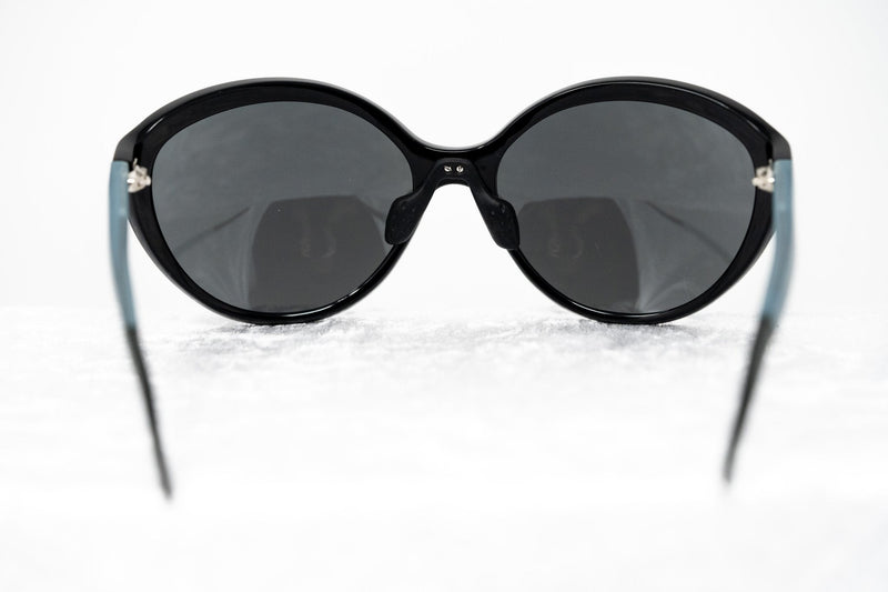 Prabal Gurung Sunglasses Female Oversized Black and Black/Teal Category 3 Silver Mirror Lenses PG22C5SUN - WatchPilot