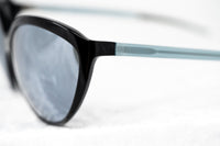 Prabal Gurung Sunglasses Female Oversized Black and Black/Teal Category 3 Silver Mirror Lenses PG22C5SUN - WatchPilot