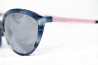 Prabal Gurung Sunglasses Female Oversized Blue Horn and Clear Pink/Black Category 3 Grey Mirror Lenses PG22C1SUN - WatchPilot