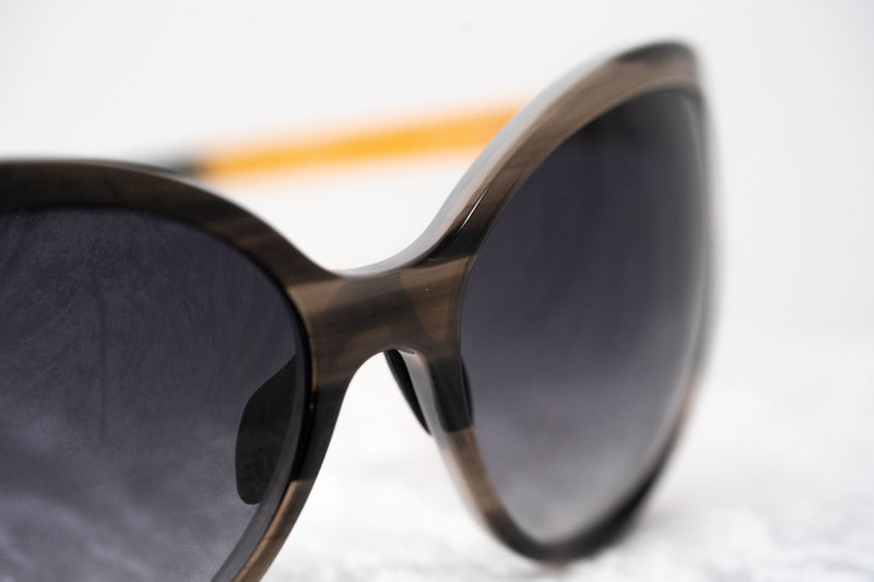 Prabal Gurung Sunglasses Female Oversized Grey Horn Trans Orange Category 3 Grey Lenses PG22C3SUN - WatchPilot