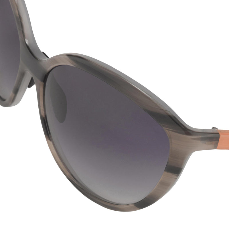 Prabal Gurung Sunglasses Female Oversized Grey Horn Trans Orange Category 3 Grey Lenses PG22C3SUN - WatchPilot