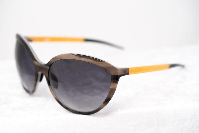 Prabal Gurung Sunglasses Female Oversized Grey Horn Trans Orange Category 3 Grey Lenses PG22C3SUN - WatchPilot